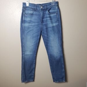 3x1 W3 Authentic High-Rise Straight-Leg Cropped Jeans-Size 28